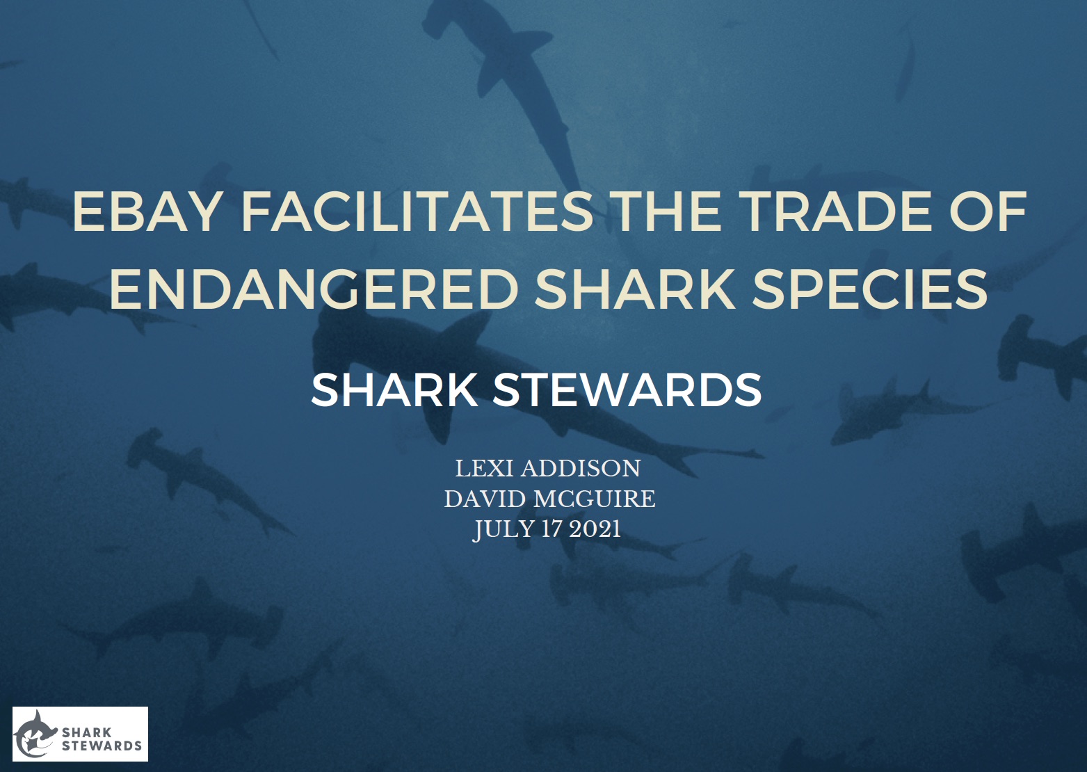 Tell Ebay Stop Endangered Shark Trade Shark Stewards